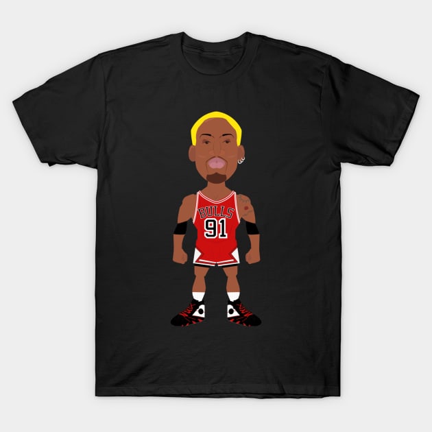 Rodman Rebound Beyond Basketball T-Shirt by Iron Astronaut